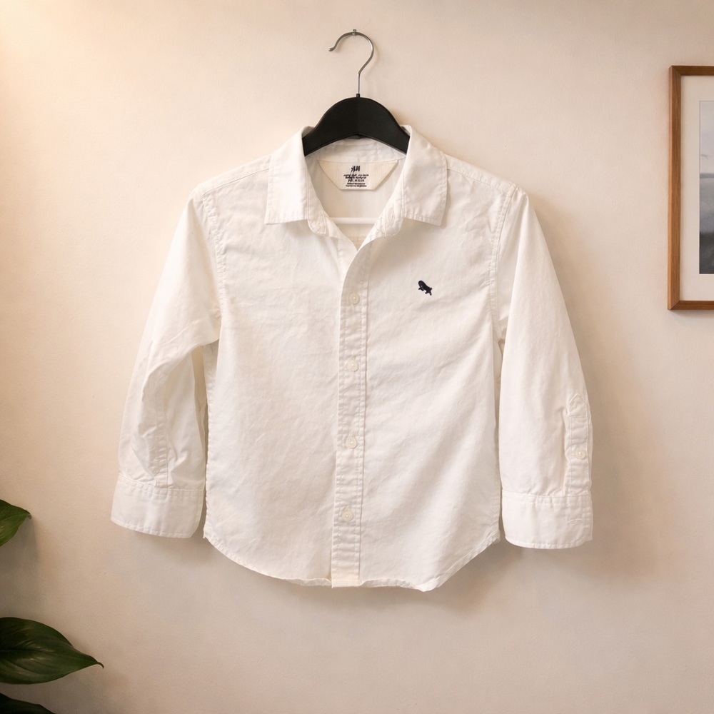 H&M White Button-Up Shirt